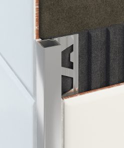 All-Quad Profile Aluminium 15mm Brushed Bright Silver x 3m-170