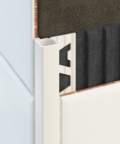 All-Quad Profile Aluminium 10mm White x 3m-173