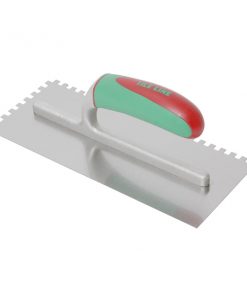 Notched Trowel Stainless Steel 12mm Soft Grip-0
