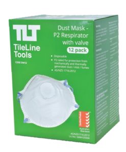 Dust Mask - P2 Respirator with valve (12 pack)