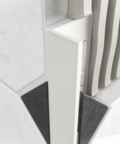L Profile PVC 12mm White x 2.5m-0